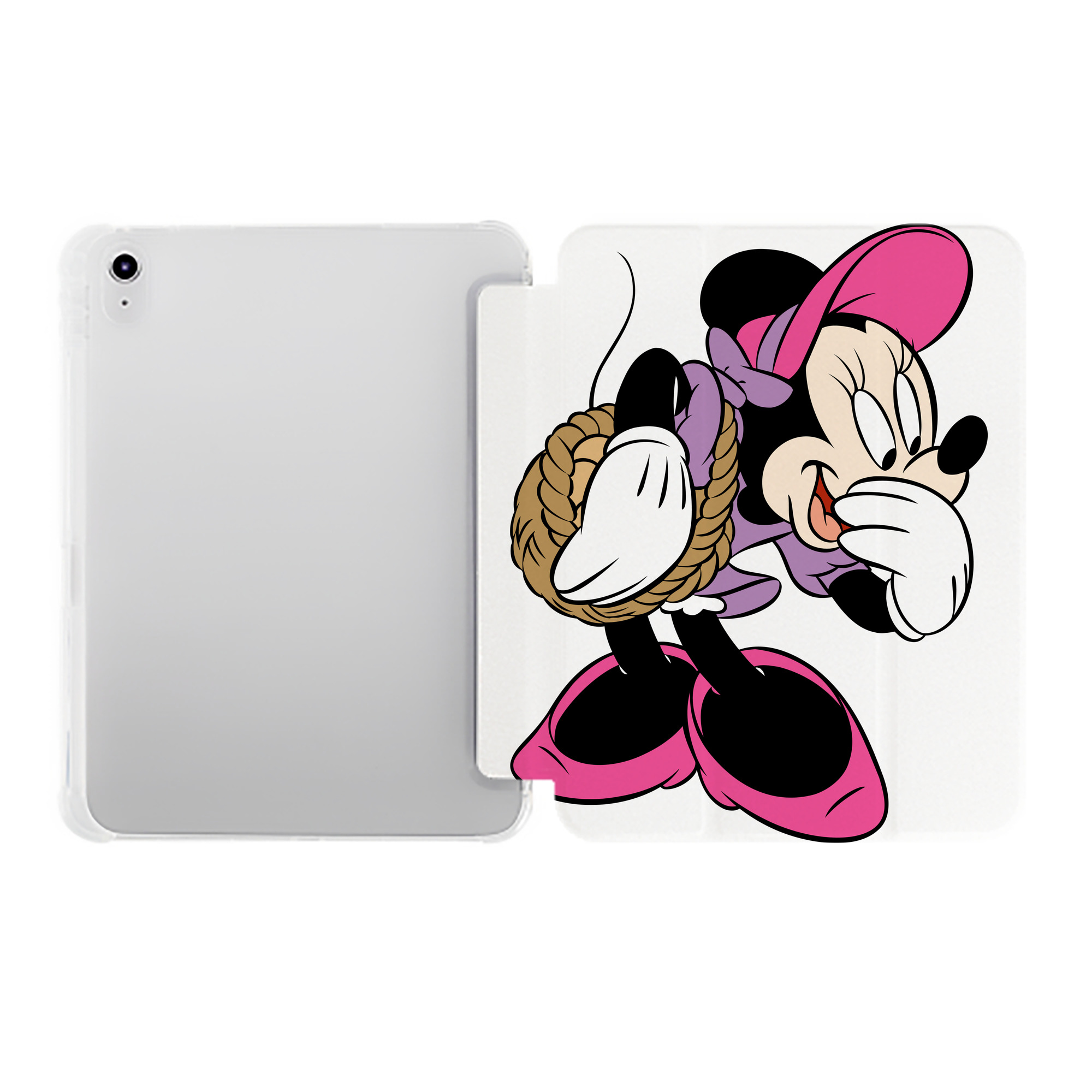 （画像用） ミッキーマウス Mickey Mouse IPad ケース ペン収納付き 三つ折りスタンド PUレザー×シリコン 対応機種9.5/10.5/10.9インチ